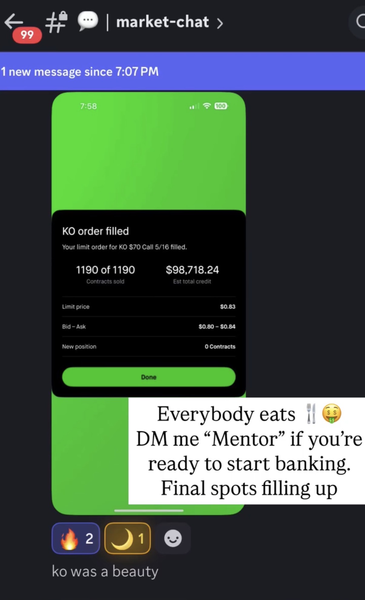 Community testimonial